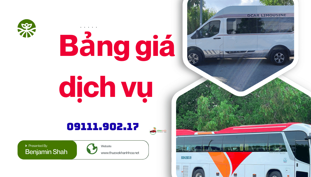 Bảng giá dịch vụ