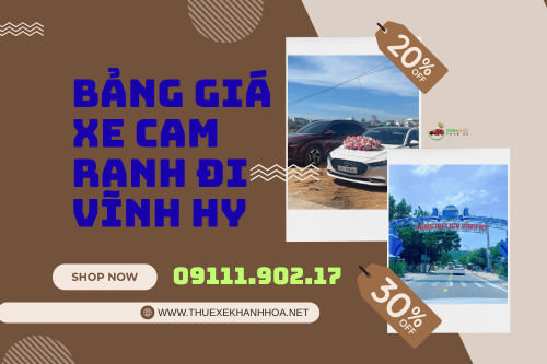 Bảng Giá Xe Cam Ranh Đi Vĩnh Hy
