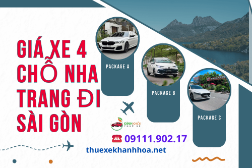 Giá Xe 4 Chỗ Nha Trang Đi Sài Gòn