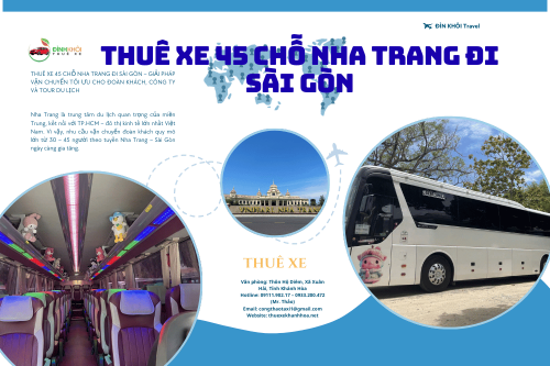 THUÊ XE 45 CHỖ NHA TRANG ĐI SÀI GÒN