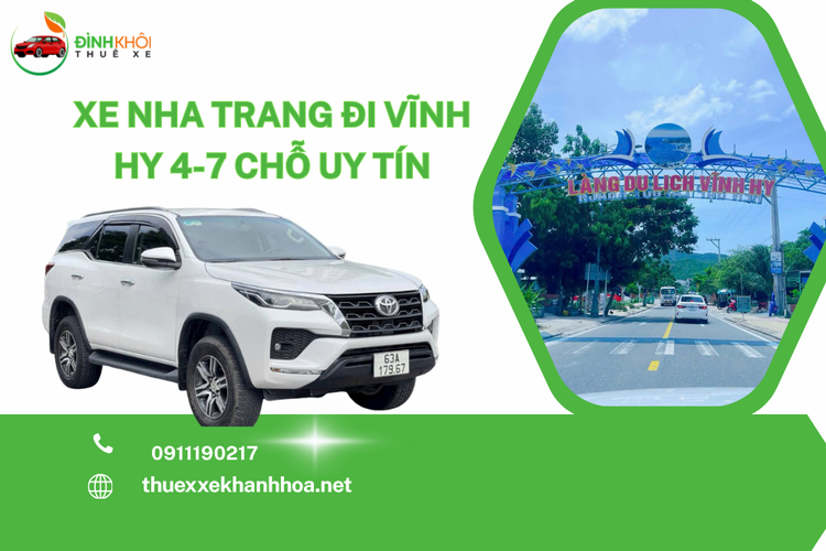 Xe Nha Trang Đi Vĩnh Hy 4-7 Chỗ Uy Tín – Dịch Vụ Thuê Taxi Chất Lượng, Giá Tốt, Đưa Đón Tận Nơi