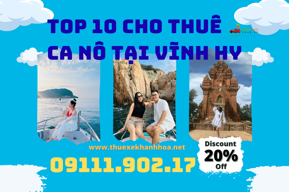 Top 10 cho thuê ca nô tại vĩnh hy 
