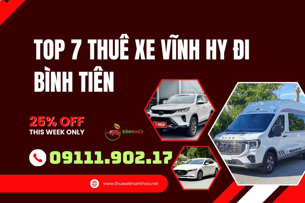 Top 7 thuê xe vĩnh hy đi bình tiên