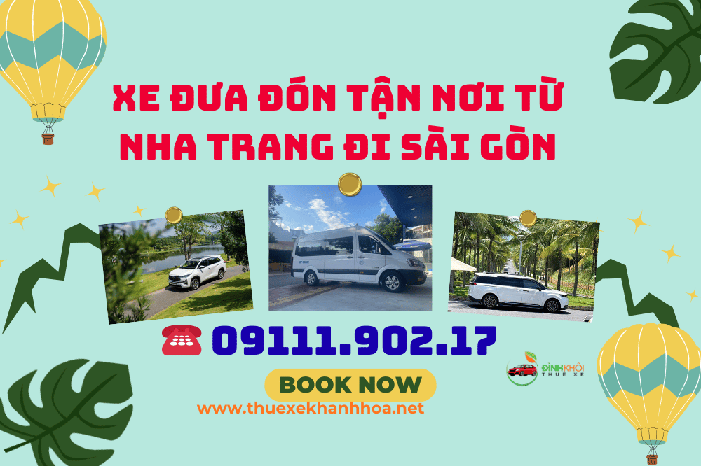 Xe đưa đón tận nơi từ Nha Trang đi Sài Gòn