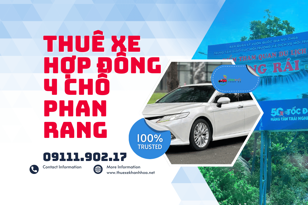 Thuê xe hợp đồng 4 chỗ phan rang