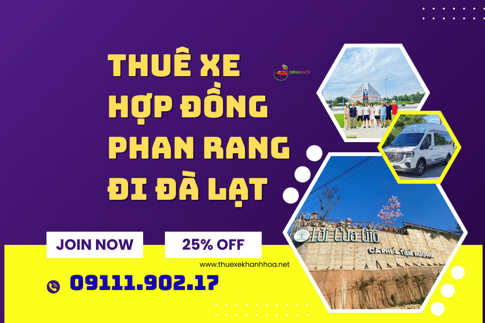 Thuê xe hợp đồng phan rang đi đà lạt