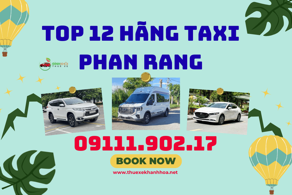 Top 12 hãng taxi phan rang