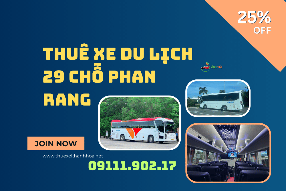 Thuê xe du lịch 29 chỗ phan rang