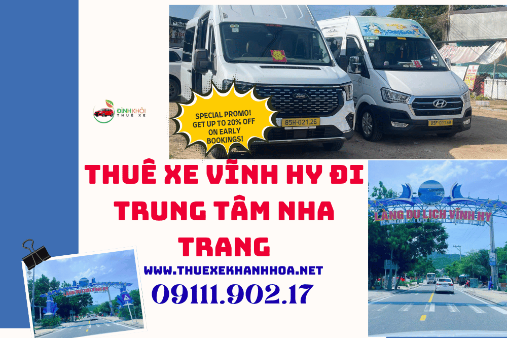 Thuê Xe Vĩnh Hy Đi Trung Tâm Nha Trang