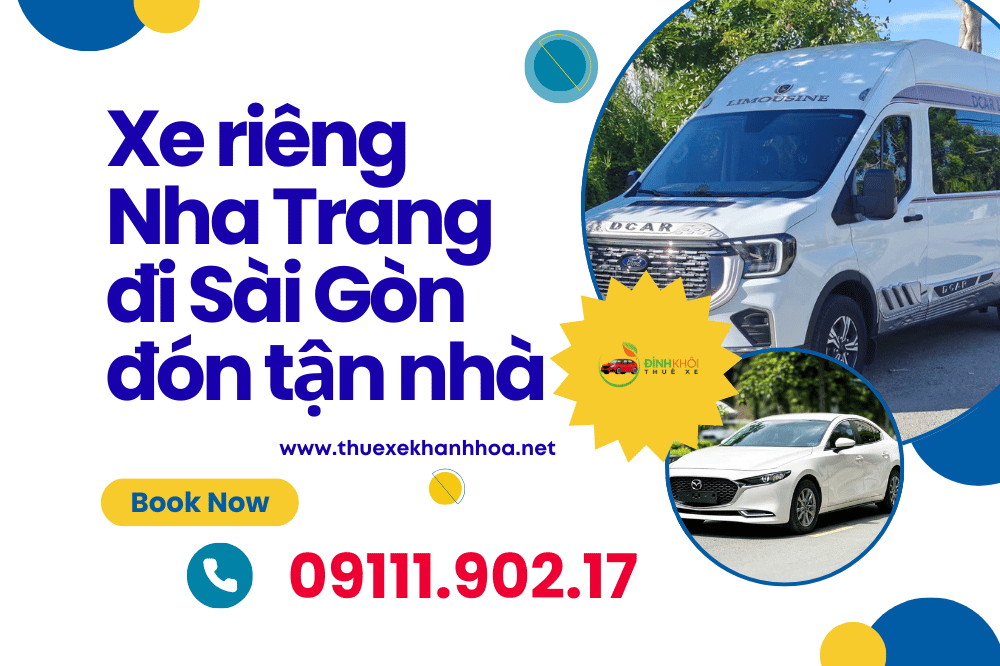 Xe riêng Nha Trang đi Sài Gòn đón tận nhà