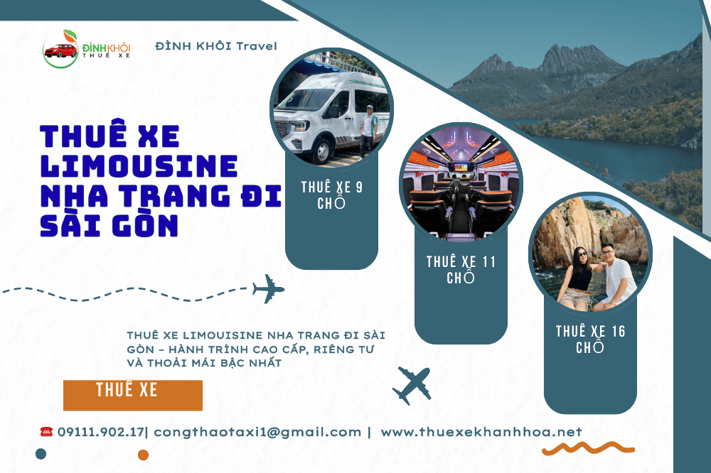 Thuê xe limousine Nha Trang đi Sài Gòn