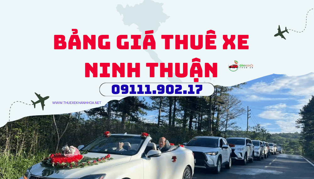 Bảng Giá Thuê Xe Ninh Thuận