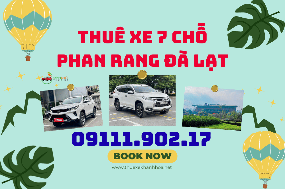 Thuê xe 7 chỗ Phan Rang Đà Lạt
