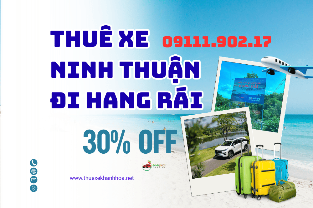 Thuê xe ninh thuận đi hang rái