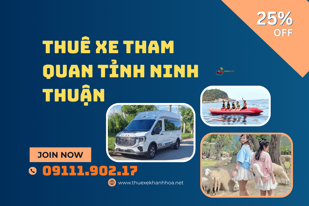 Thuê xe tham quan tỉnh ninh thuận
