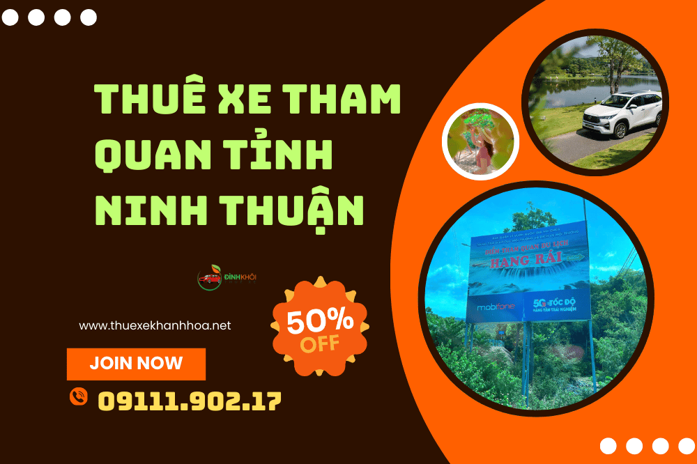 Thuê xe tham quan tỉnh ninh thuận