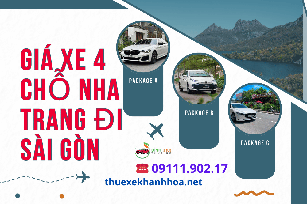 Giá Xe 4 Chỗ Nha Trang Đi Sài Gòn