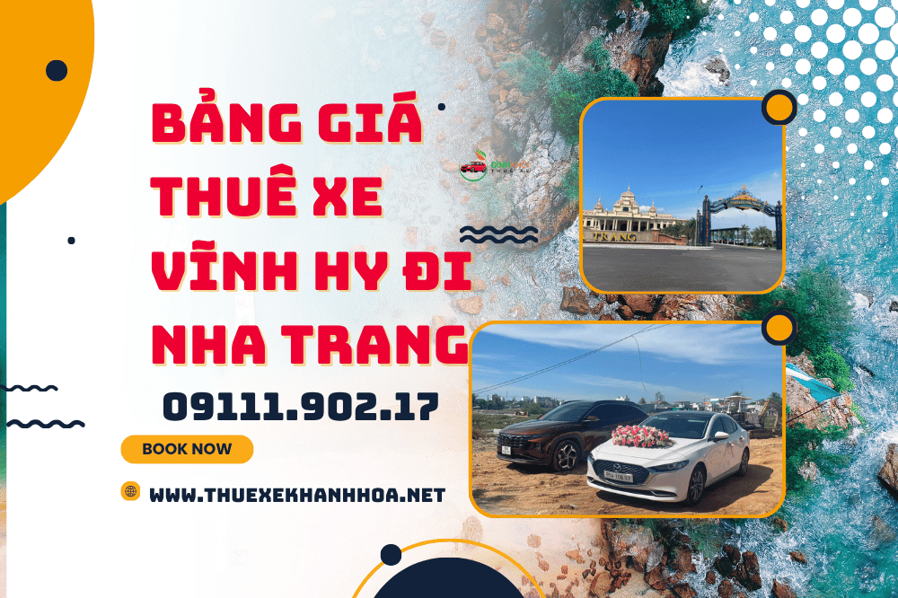 Bảng Giá Thuê Xe Vĩnh Hy Đi Nha Trang